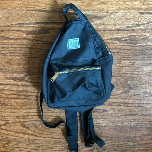 NWOT Herschel Supply Co‎ BACKPACK black fabric NOVA mini main image 4